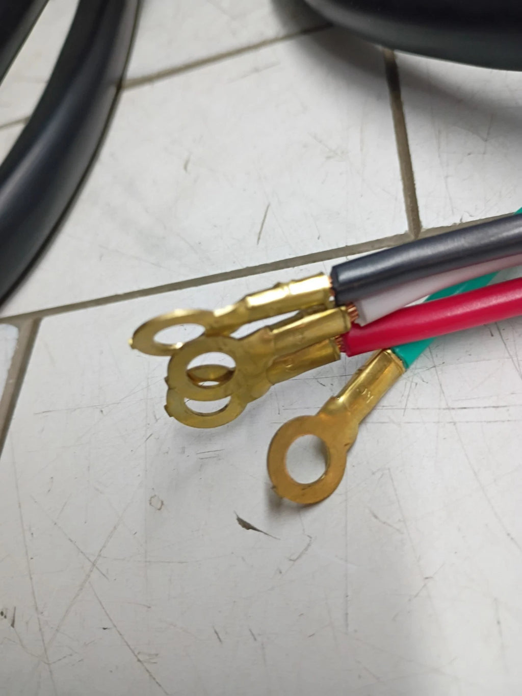 Electric Dryer Cord Connector 4 Prong 30 Amp PVC Black 6ft" Read Description