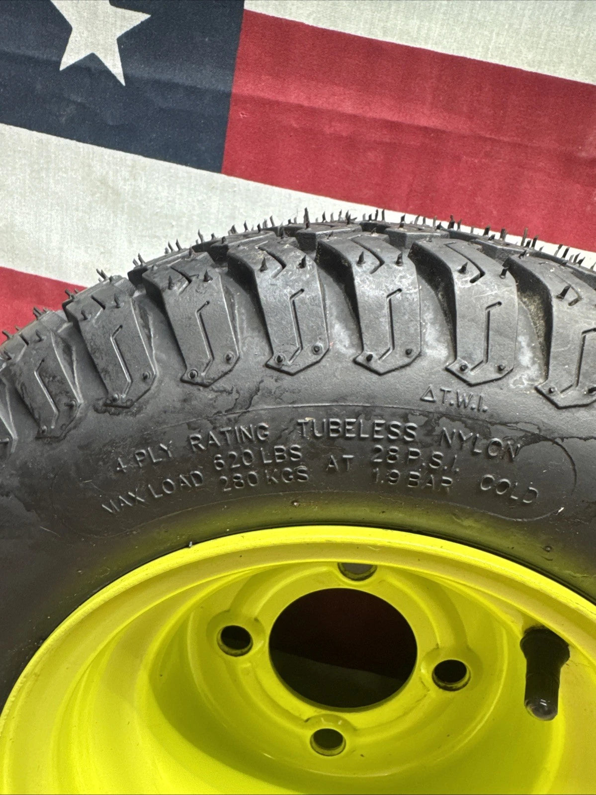 Rear Wheel And Tire For Ryobi Z30Li 80V Zero Turn Lawn Mower