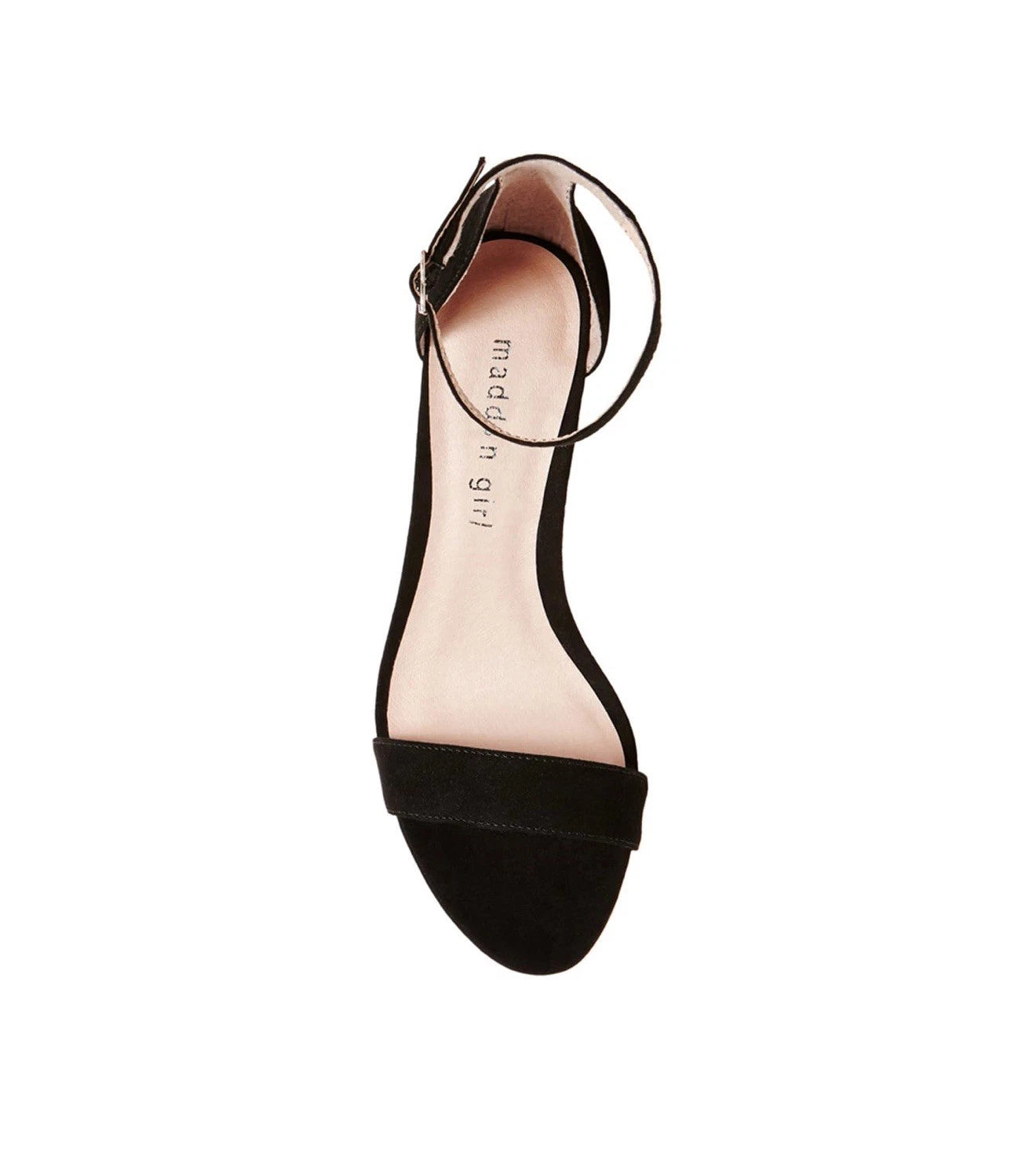 Madden Girl Women's Beella Heeled Sandal, Black Fabric, size 7.5 M