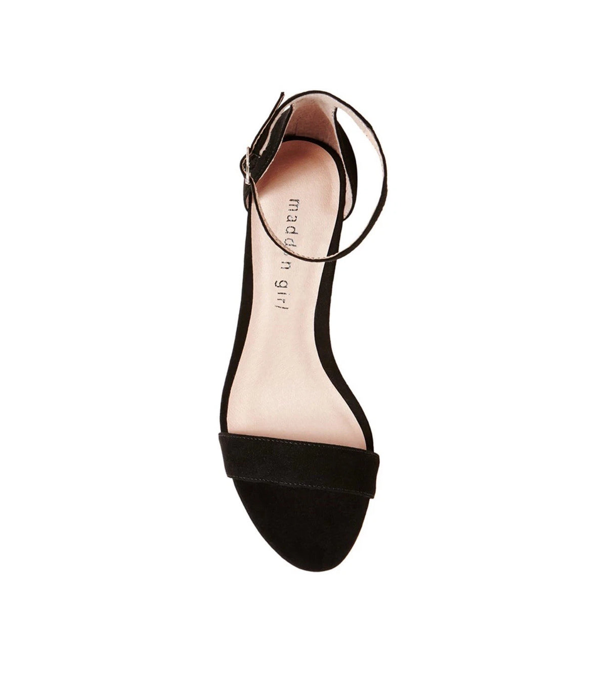 Madden Girl Women's Beella Heeled Sandal, Black Fabric, size 5 M