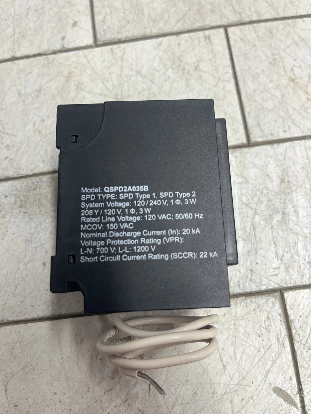 Siemens Boltshield 2-Pole Plug-in Whole Home Surge Protection(QSPD2A035B) OB