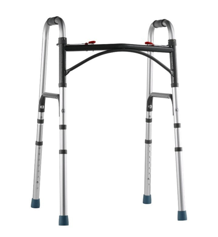 VEVOR Folding Walker Aluminum Mobility Walker Aid with Adjustable Height OB