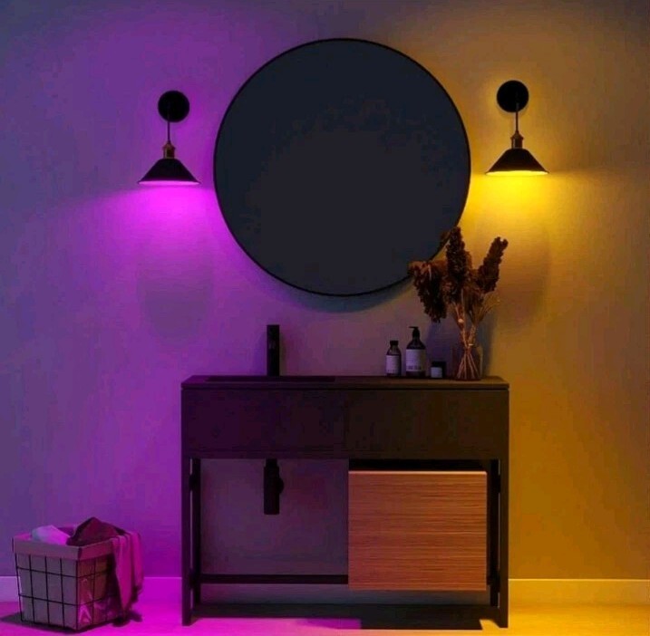 Uixe 8.8" Vintage Black Wireless Wall Lamp w/ Battery Operated Sconce Open Box