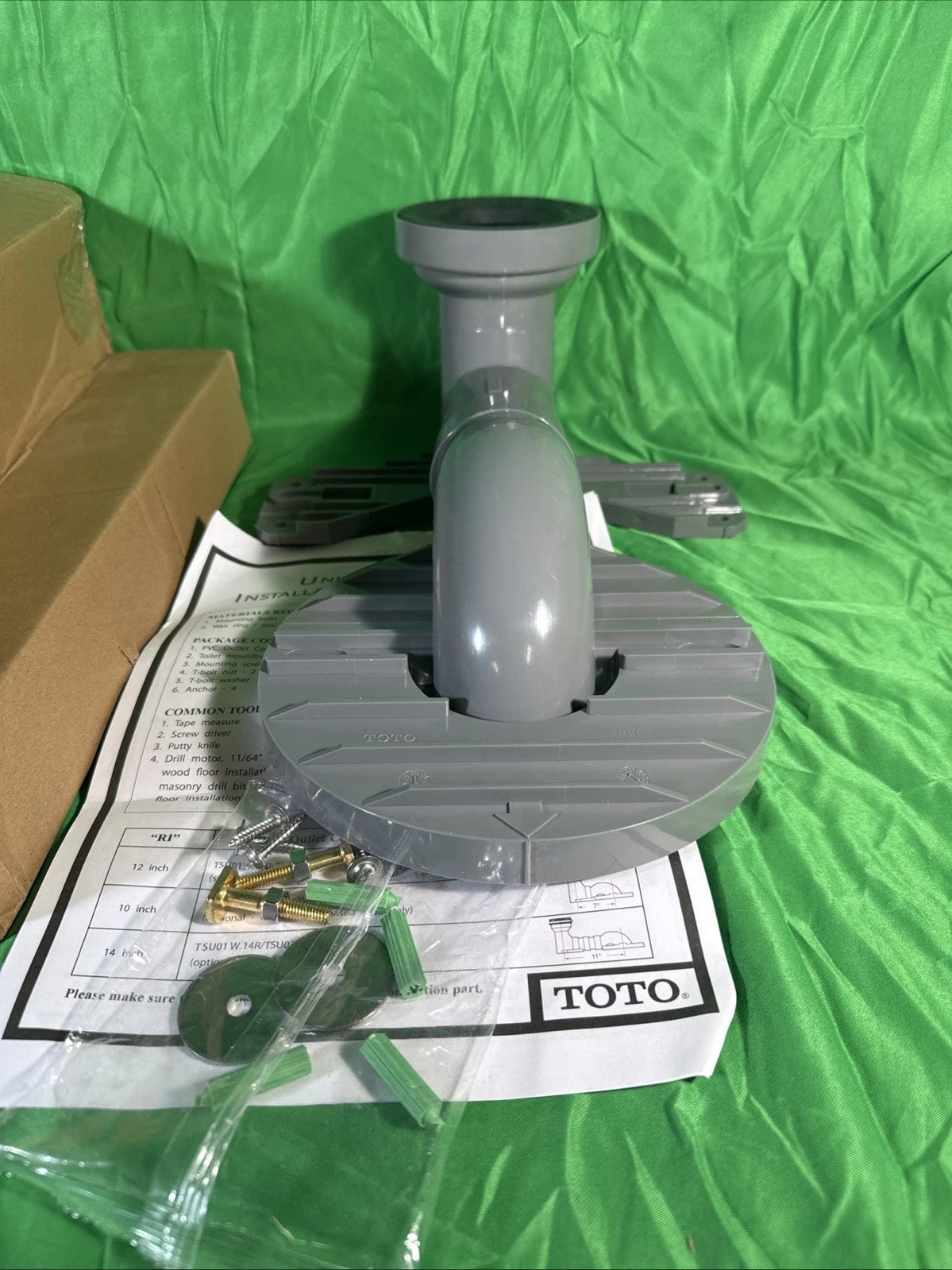 Toto TSU03W-12R 12 Inch Unifit Rough In Installation Kit PLASTIC GREY New!
