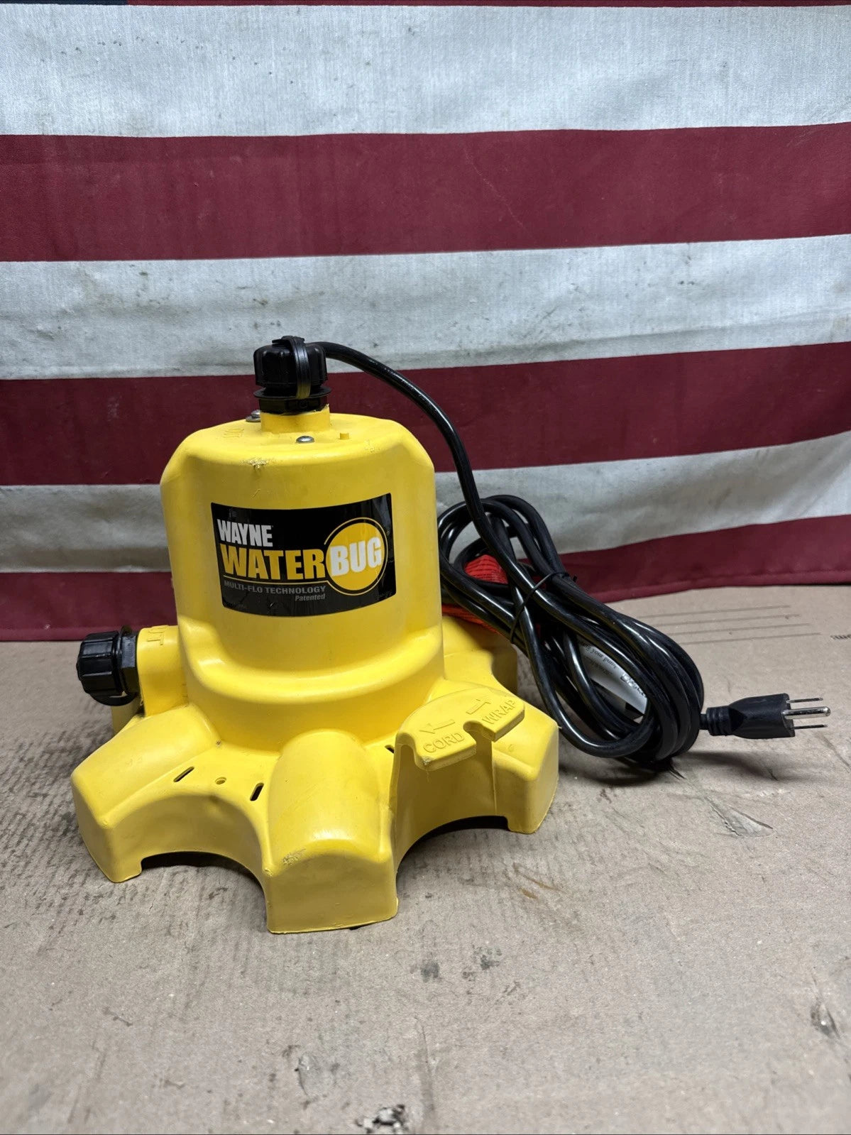 Wayne 1/6 HP WaterBUG Submersible Utility Pump with Multi-Flo Technology USED,,,