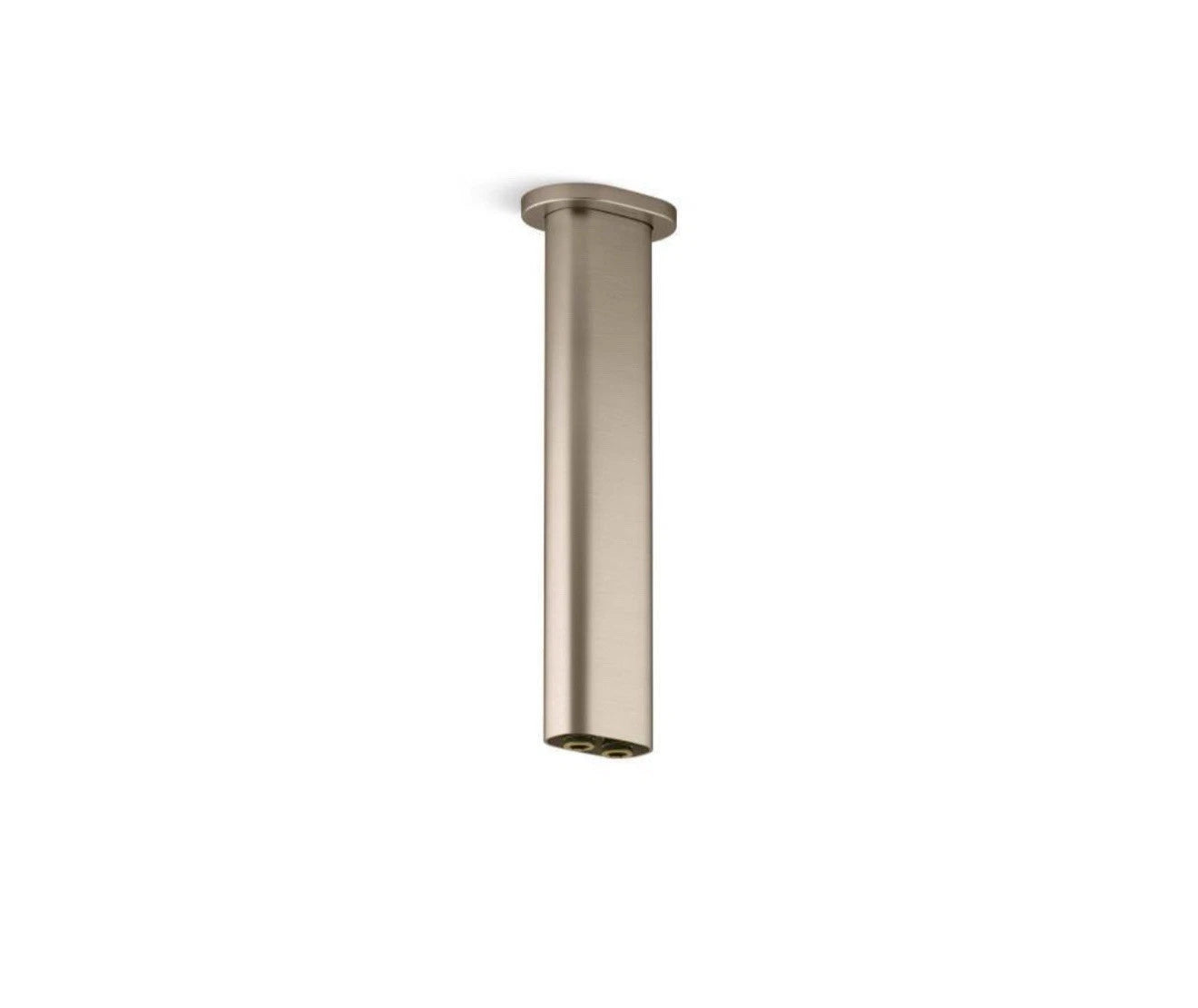 KOHLER 26326-BV Statement 10 in. Ceiling-Mount 2-Function Rainhead Arm & Flange