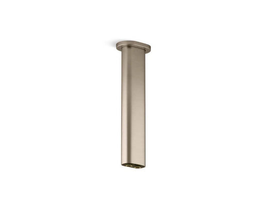 KOHLER 26326-BV Statement 10 in. Ceiling-Mount 2-Function Rainhead Arm & Flange