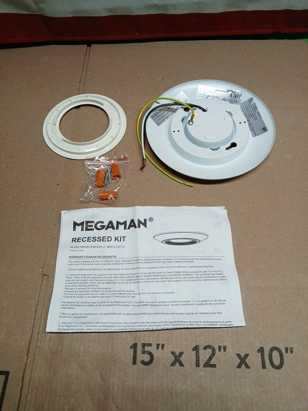 MEGAMAN LED Ceiling Light MXTL1031-5 pk