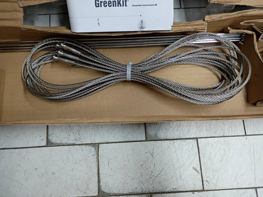 Jakob Rope System GreenKit-4 80 in. x 38 in. Stainless Steel Wall Mount Trellis