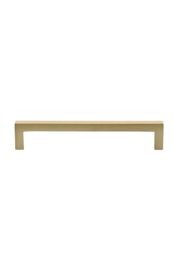 10pk GlideRite 7-9/16" CC Solid Square Slim Bar Pull Satin Gold - 21683-192-SG-1