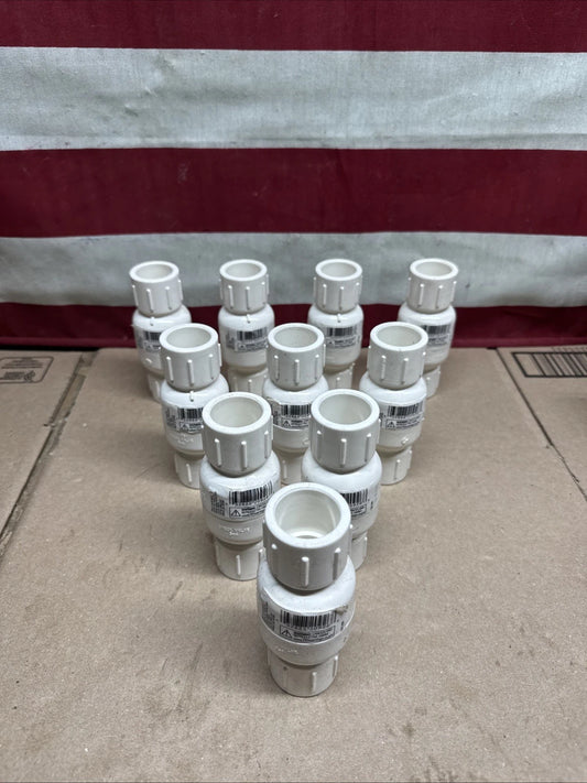 Everbilt 3/4" Slip PVC VALVE (LOT OF 12) (Z)