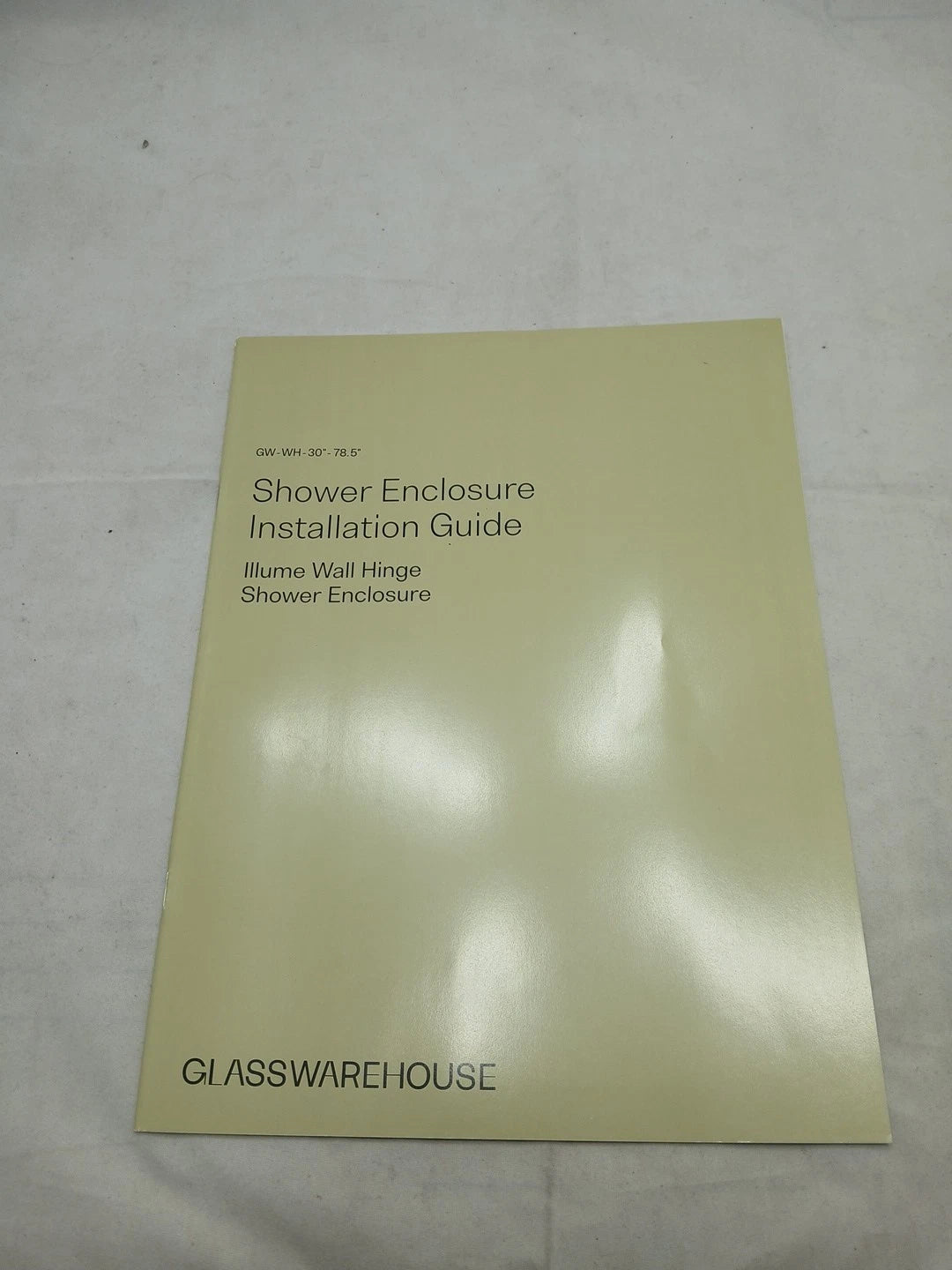 Wall Hinged Frameless Shower Door HINGES Only For 30 in. W x 78 in. H Glass Pane
