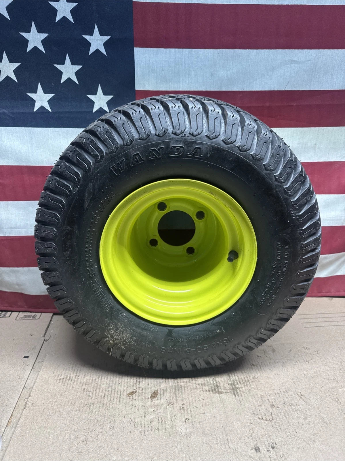 Rear Wheel And Tire For Ryobi Z42Li 80V Zero Turn Lawn Mower