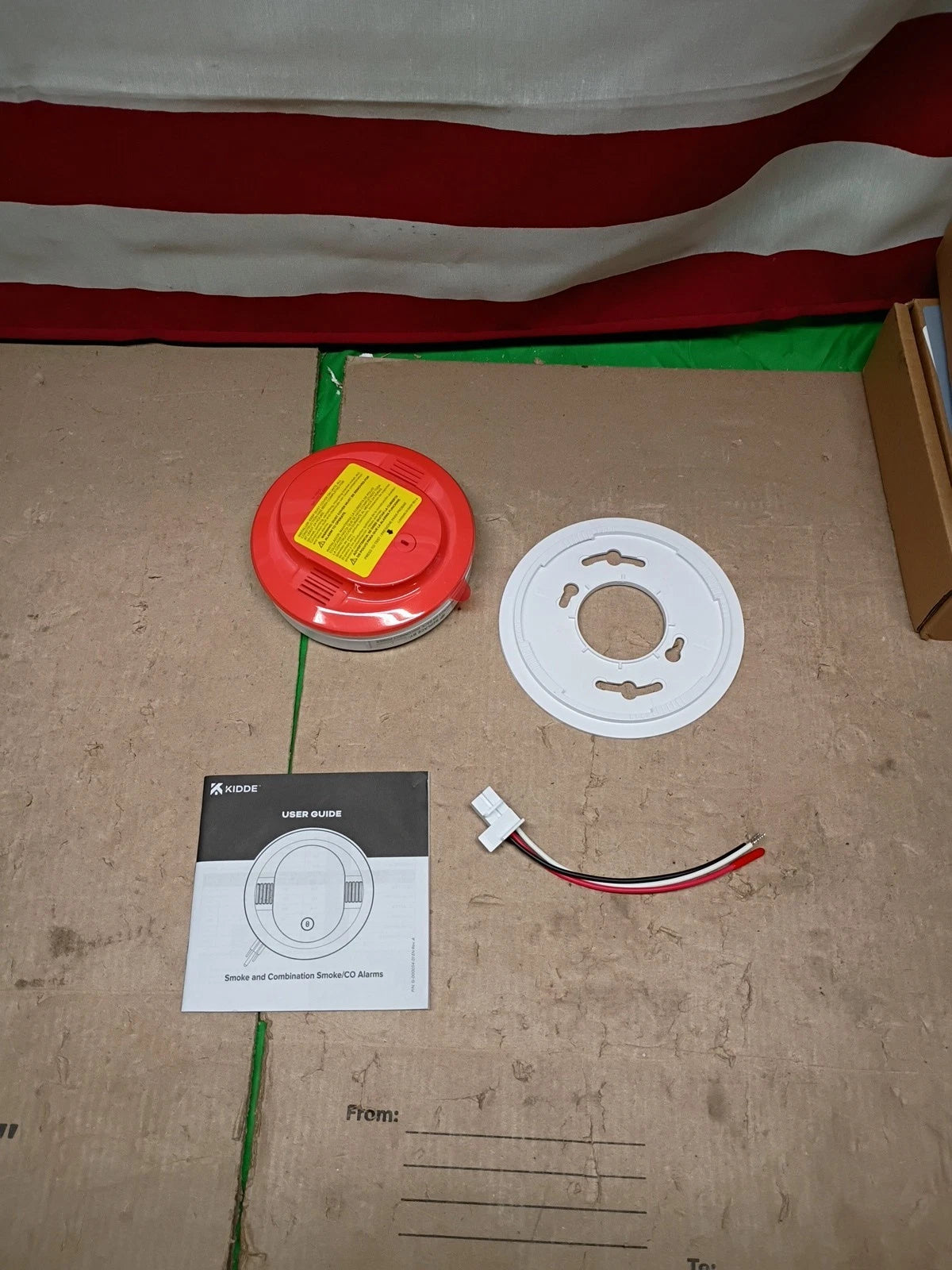 Kidde Smoke Detector Hardwired White 20SA10-V 10-Year Battery Voice Alerts