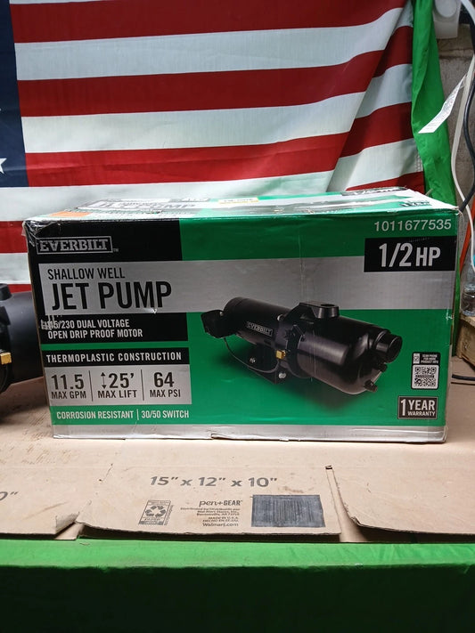 Everbilt 1/2 HP Plastic Shallow Well Jet Pump