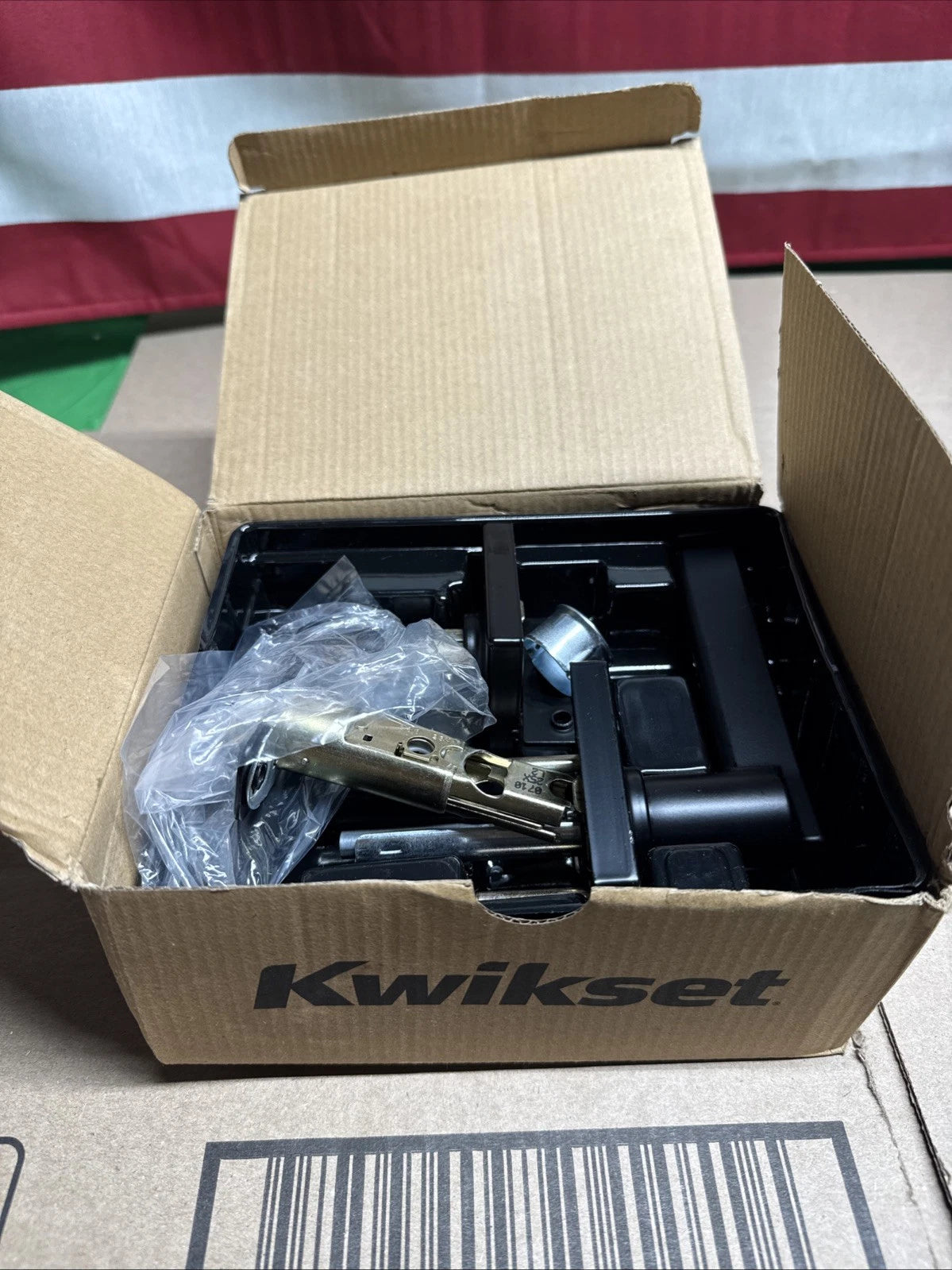 Kwikset Casey Door Lever - Interior Privacy Door Handle with Lock 93002-031