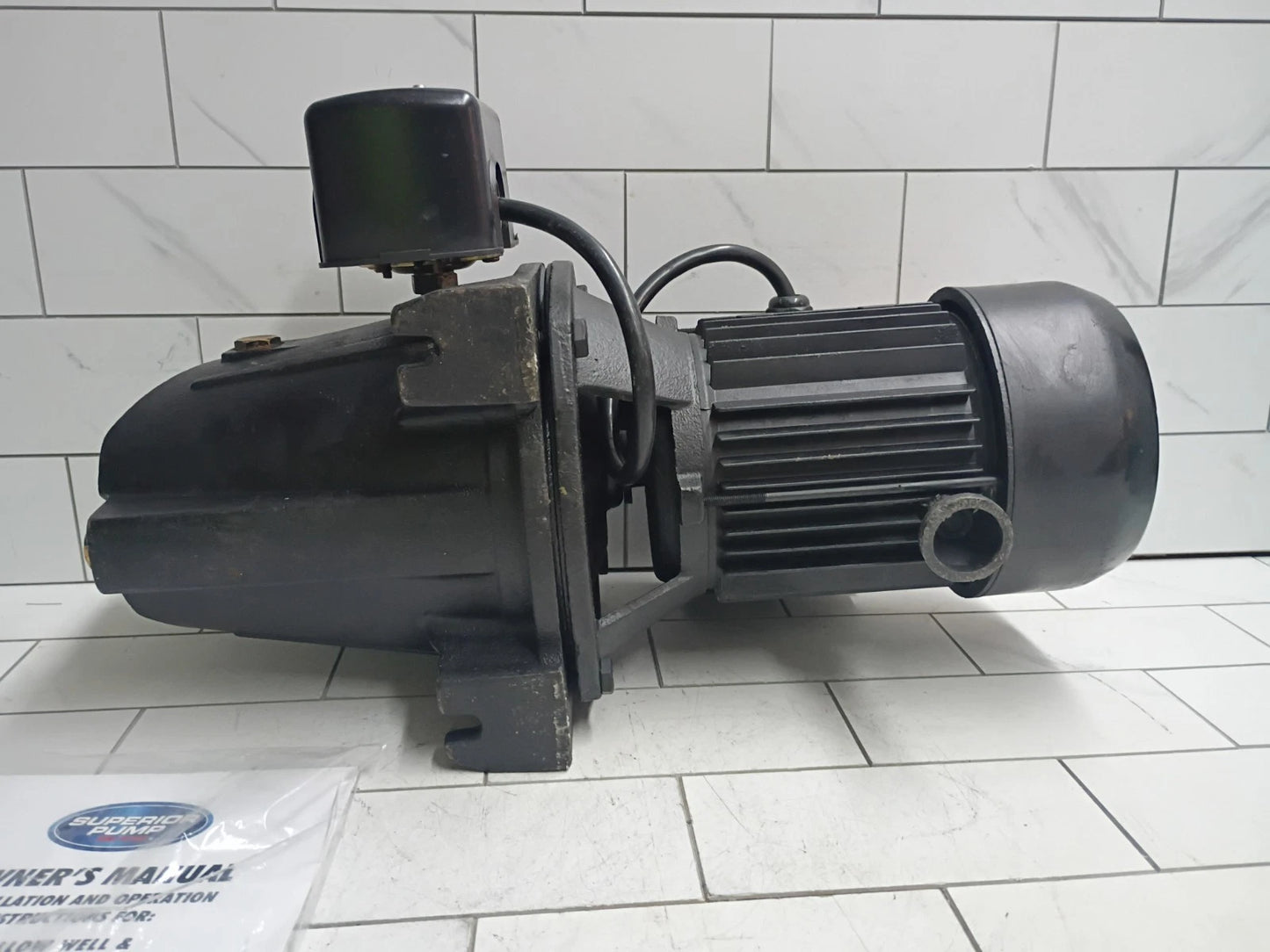 Superior Pump 94705, 3/4HP Shallow Well Jet Pump 115/230V CAST IRON OPEN BOX