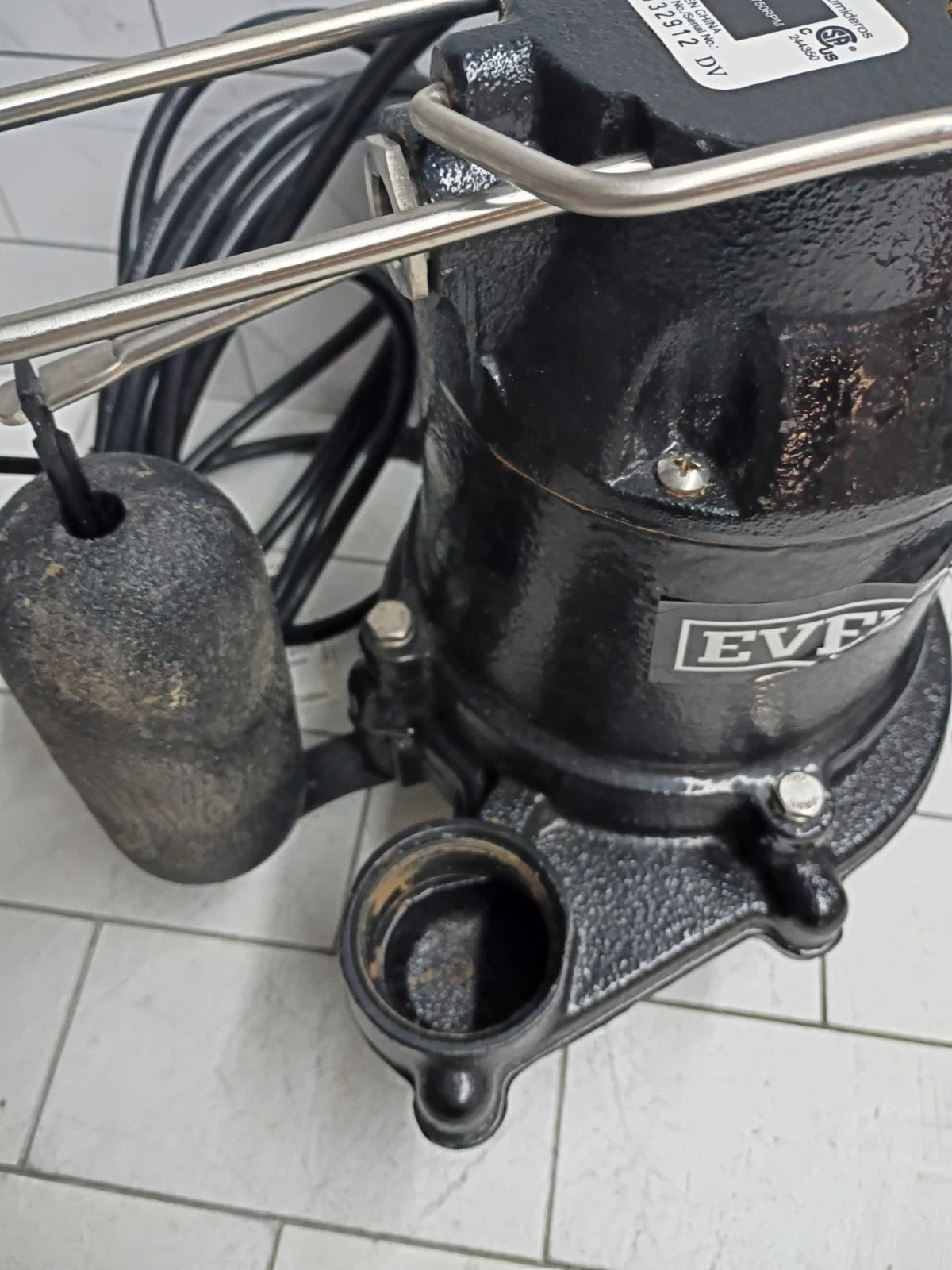 Everbilt HDS50 1/2 HP Cast Iron Sump Pump Used, Read Description,
