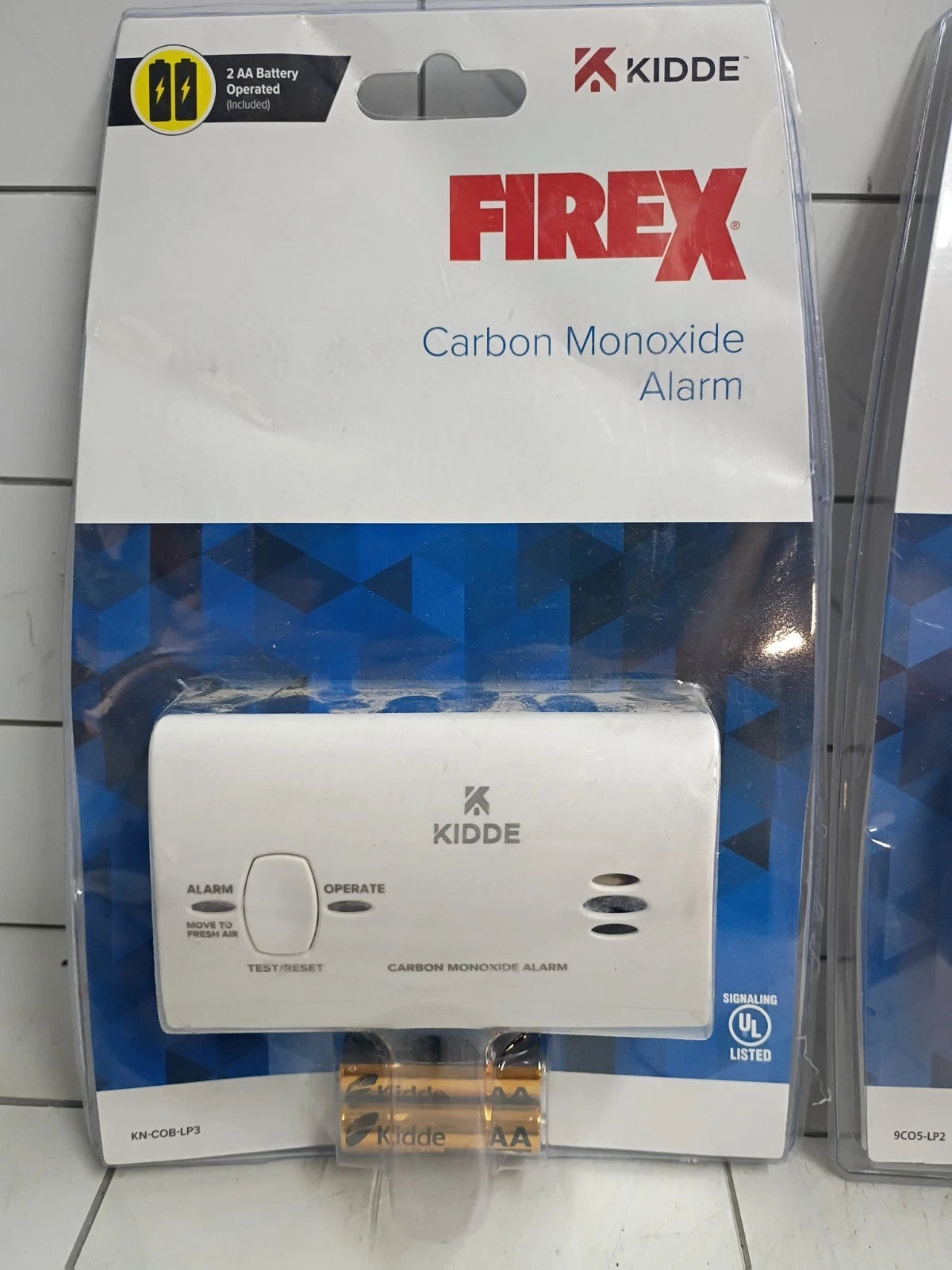 2pk, Kidde Firex Carbon Monoxide Detector, Battery Operated, CO Detector New