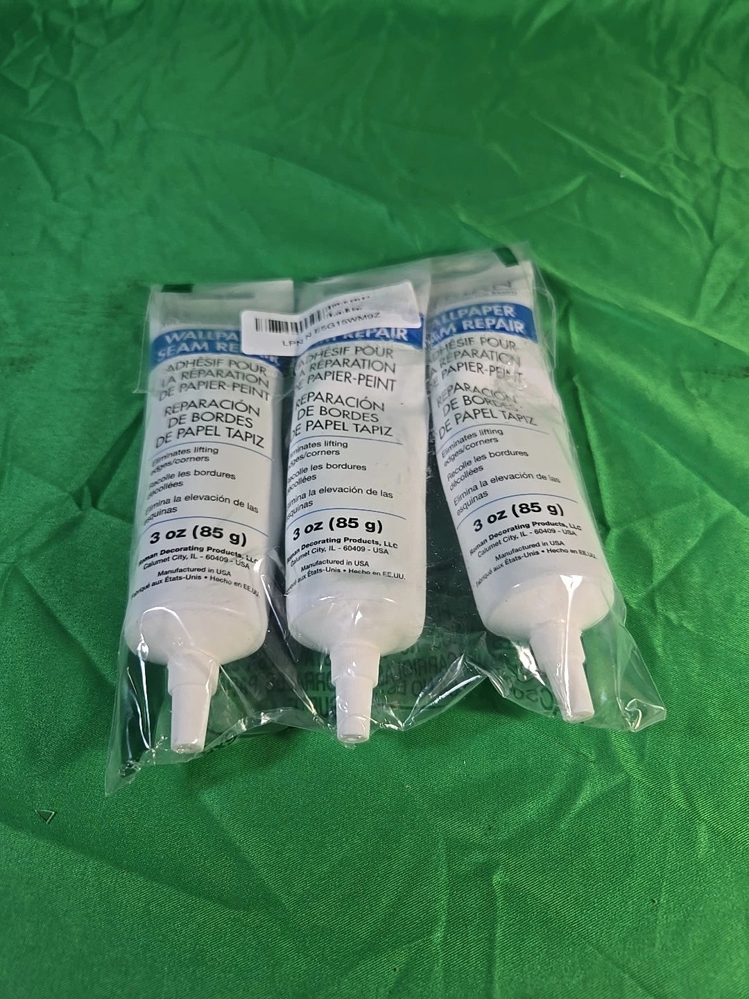 3 PACK 3X ROMAN 3 oz Wallpaper Seam Repair Adhesive Glue for Torn Edges & Seams