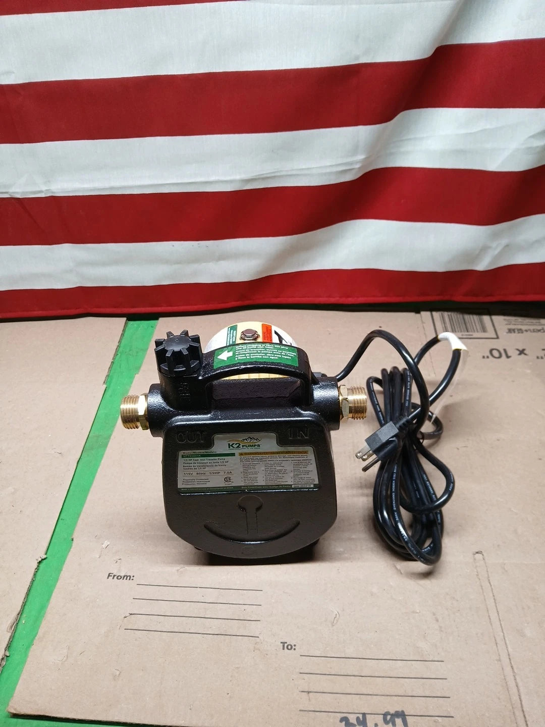 K2 Pumps Utility Transfer Pump 1/2 Hp Cast Iron