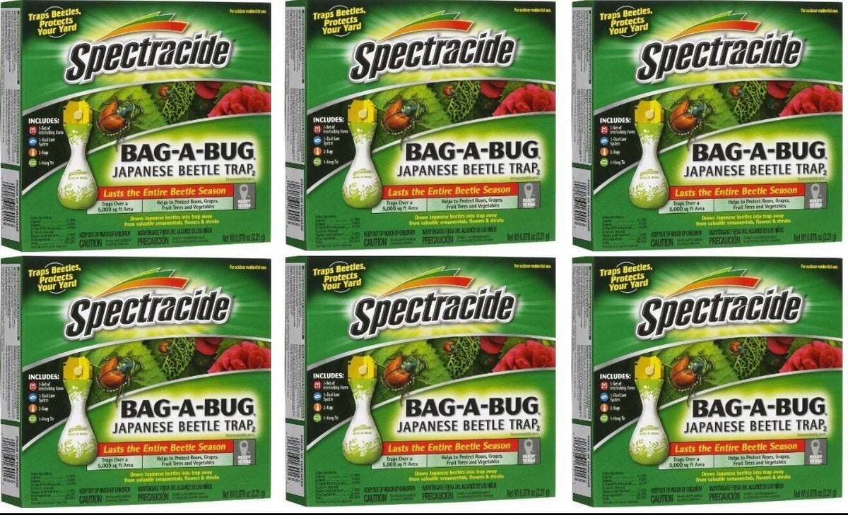6 Pack Spectracide Bag A Bug Japanese Beetle Trap 16901