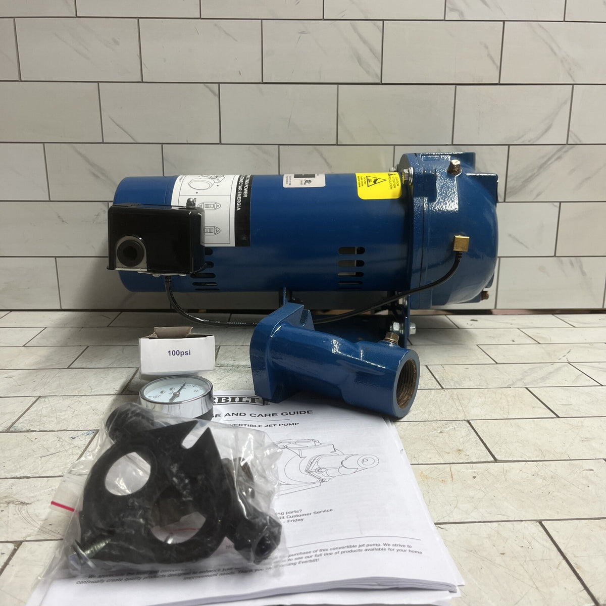 Everbilt HDCWJ10, 1 HP 115/230 Volt Professional Convertible Jet Pump PARTS ONLY