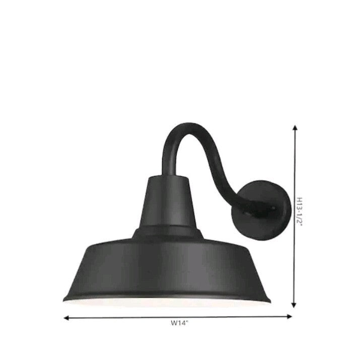 Visual Comfort Barn Light 10” Matte Black Open Box