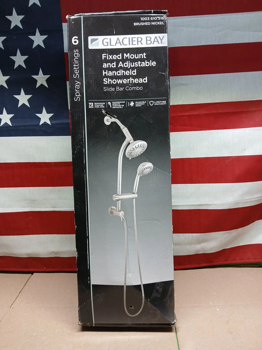 Glacier Bay Hand Shower Brushed Nickel 6-Spray