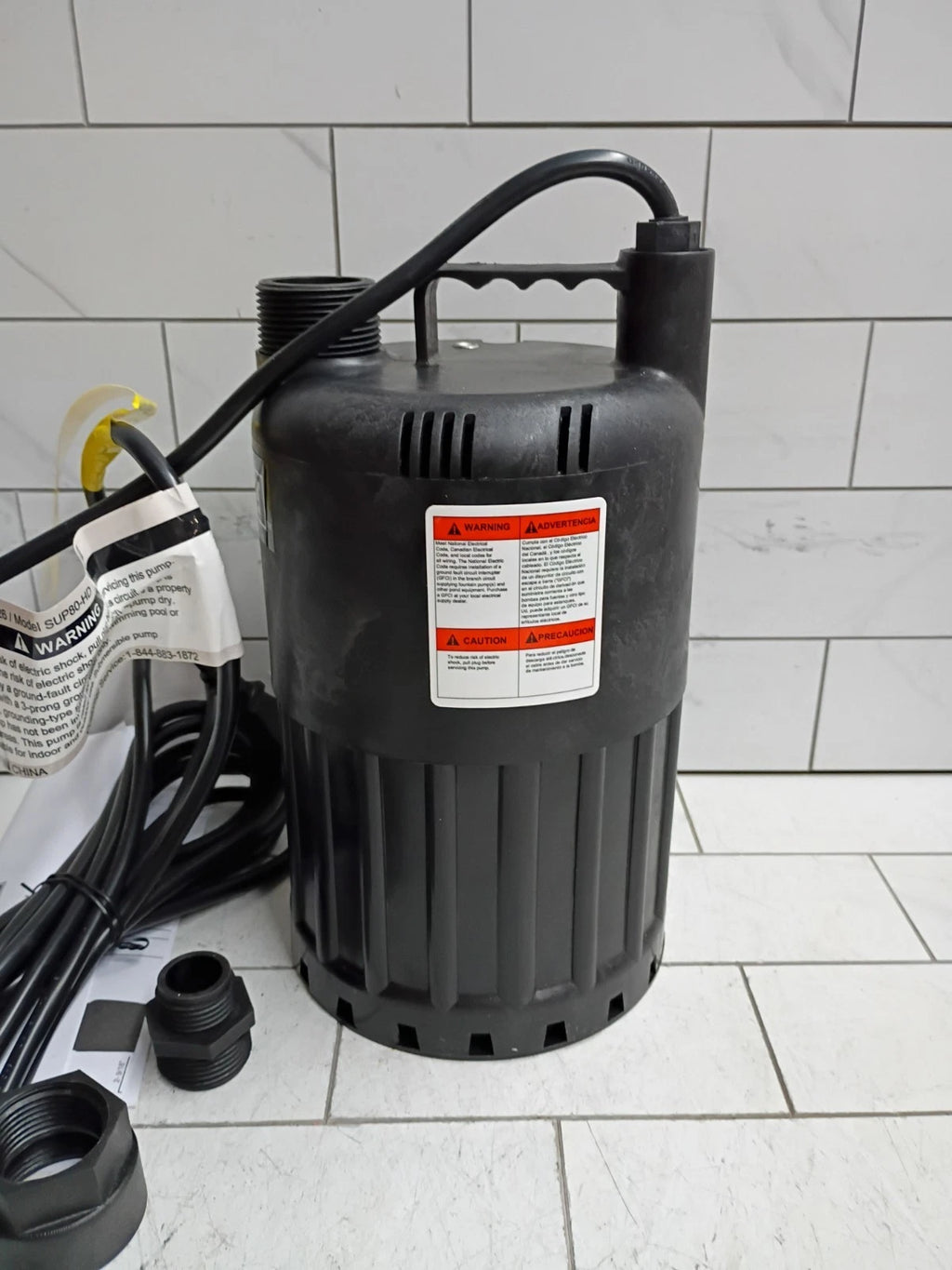 Everbilt 1/2 HP Waterfall Submersible Utility Pump SUP80-HD NEW OPEN BOX