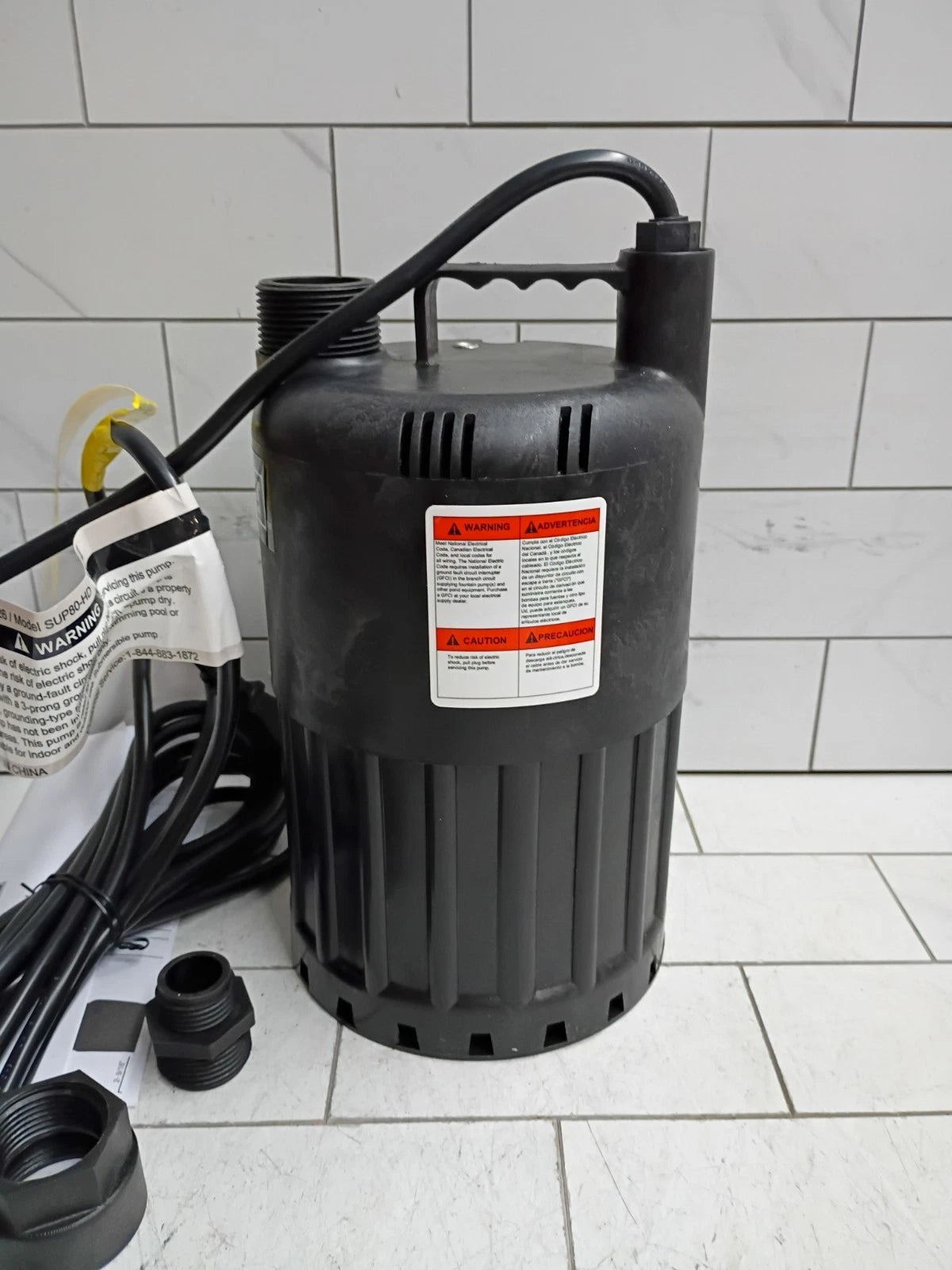 Everbilt 1/2 HP Waterfall Submersible Utility Pump SUP80-HD NEW OPEN BOX