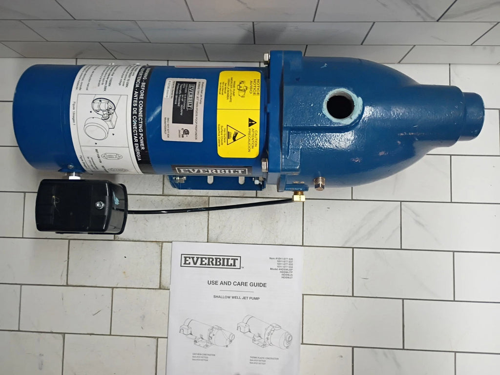Everbilt HDSWJ7 3/4 HP Cast Iron Shallow Well Jet Pump *For Parts *