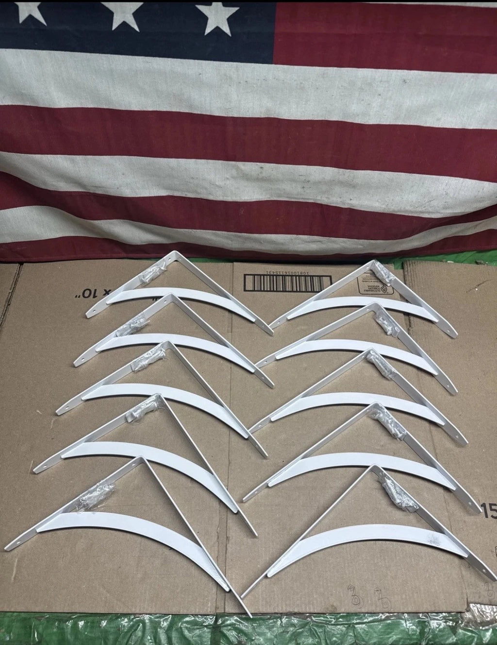 10-PACK Everbilt 10" White Cove Arch Decorative Shelf Brackets NEW