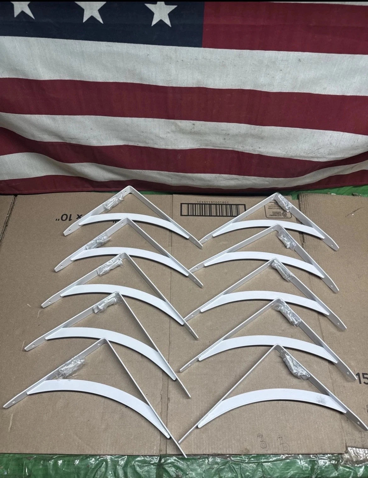 10-PACK Everbilt 10" White Cove Arch Decorative Shelf Brackets NEW