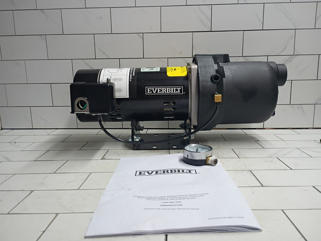 Everbilt HDSWJ5P 1/2 HP Plastic Shallow Well Jet Pump New Open Box