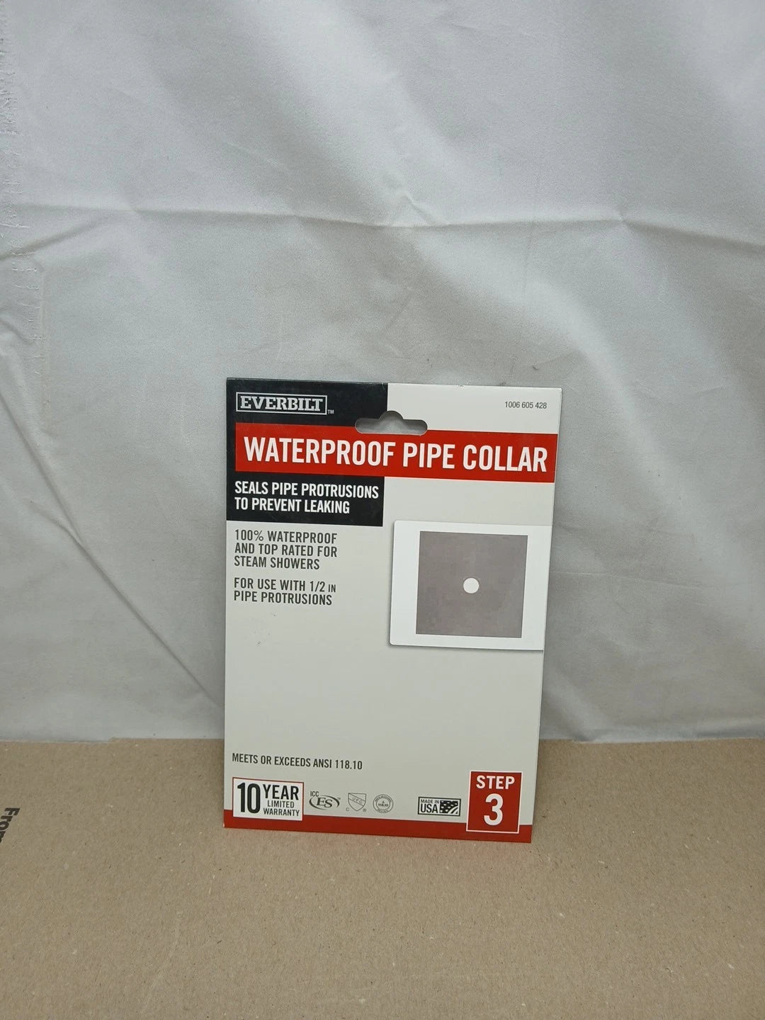 22pck Everbilt EVBWPPC1PK Watershield Shower System 4 in. Waterproof Pipe Collar