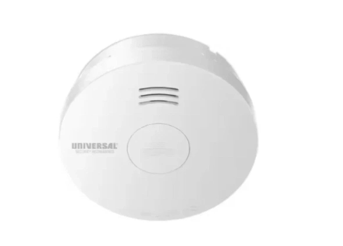 (3-Pack) 10-Year Battery Powered Mini Smoke and Fire Detector with Photoelectric
