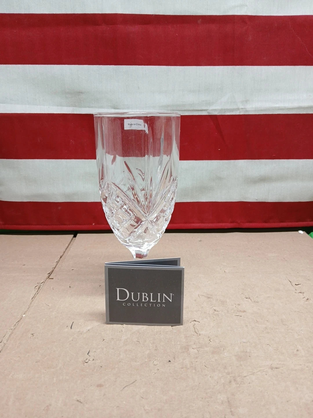 Set Of 4 Shannon Crystal Dublin 16oz Water Goblets Stemmed Beverage Glasses