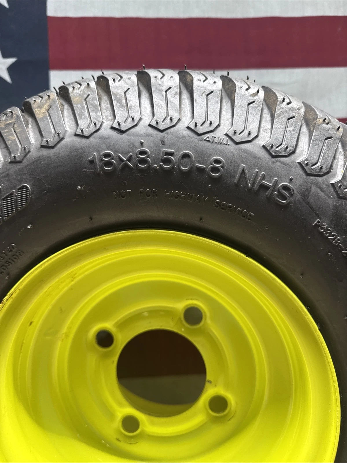 Rear Wheel And Tire For Ryobi Z42Li 80V Zero Turn Lawn Mower