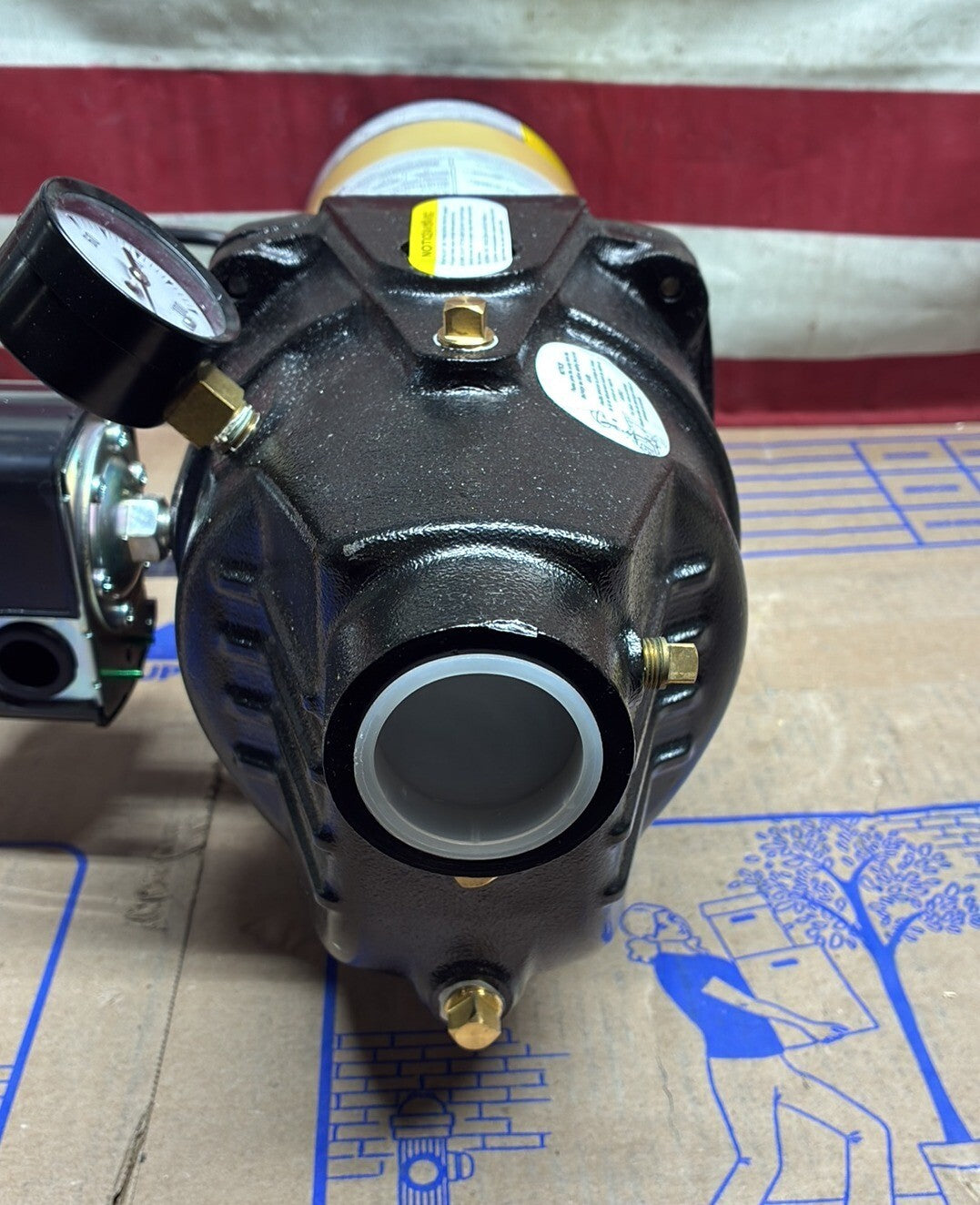 K2 WPS07501K 3/4 HP Heavy-Duty Cast Iron Shallow Well Jet Pump 115v/230v