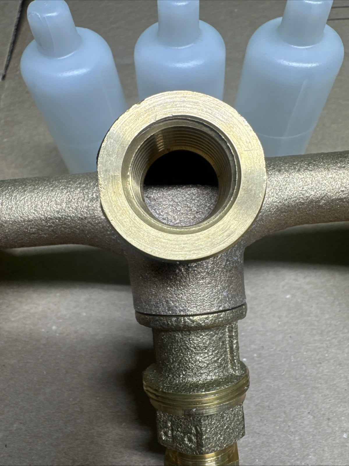 Pfister 01-31XA 8 in. Fixed Brass 3-Handle Rough In Valve Body