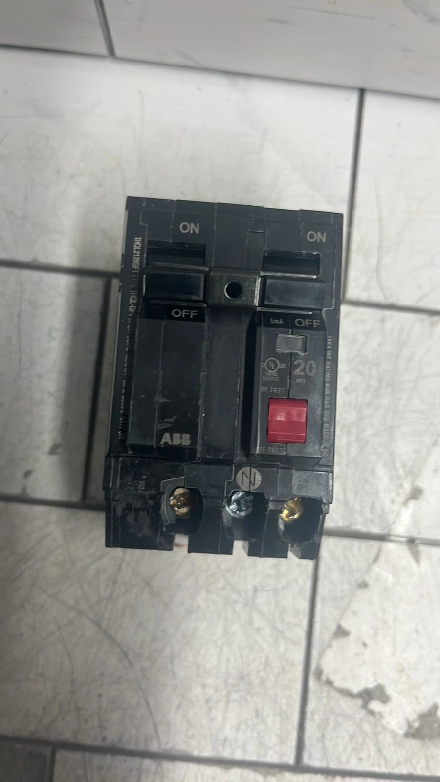 ABB THQL1120GFTA 20 Amp GFCI Ground Fault Circuit Interrupter Single
