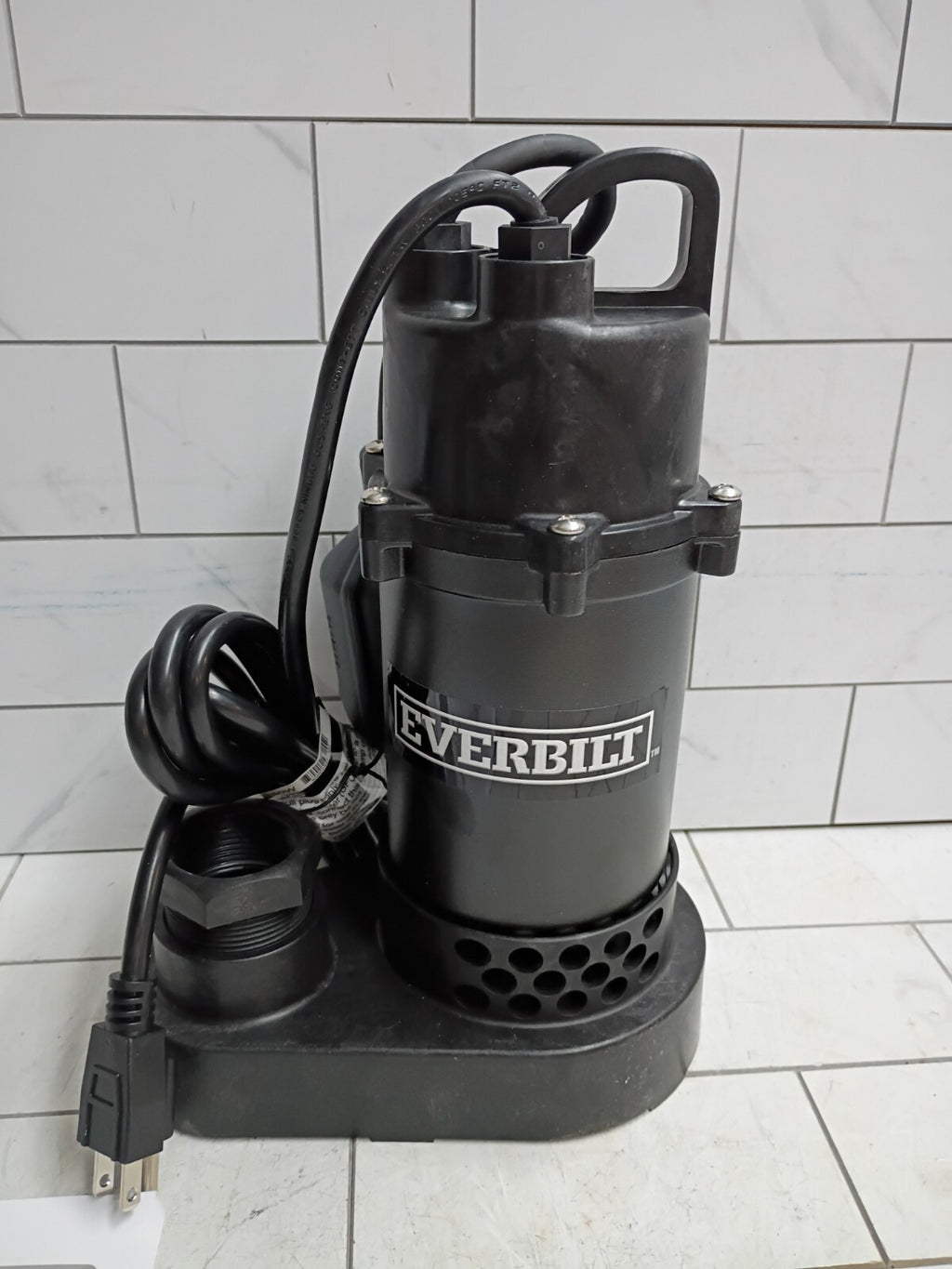 Everbilt 1/2 HP Corrosion Resistant Aluminum Sump Pump w/ Teather Float Switch
