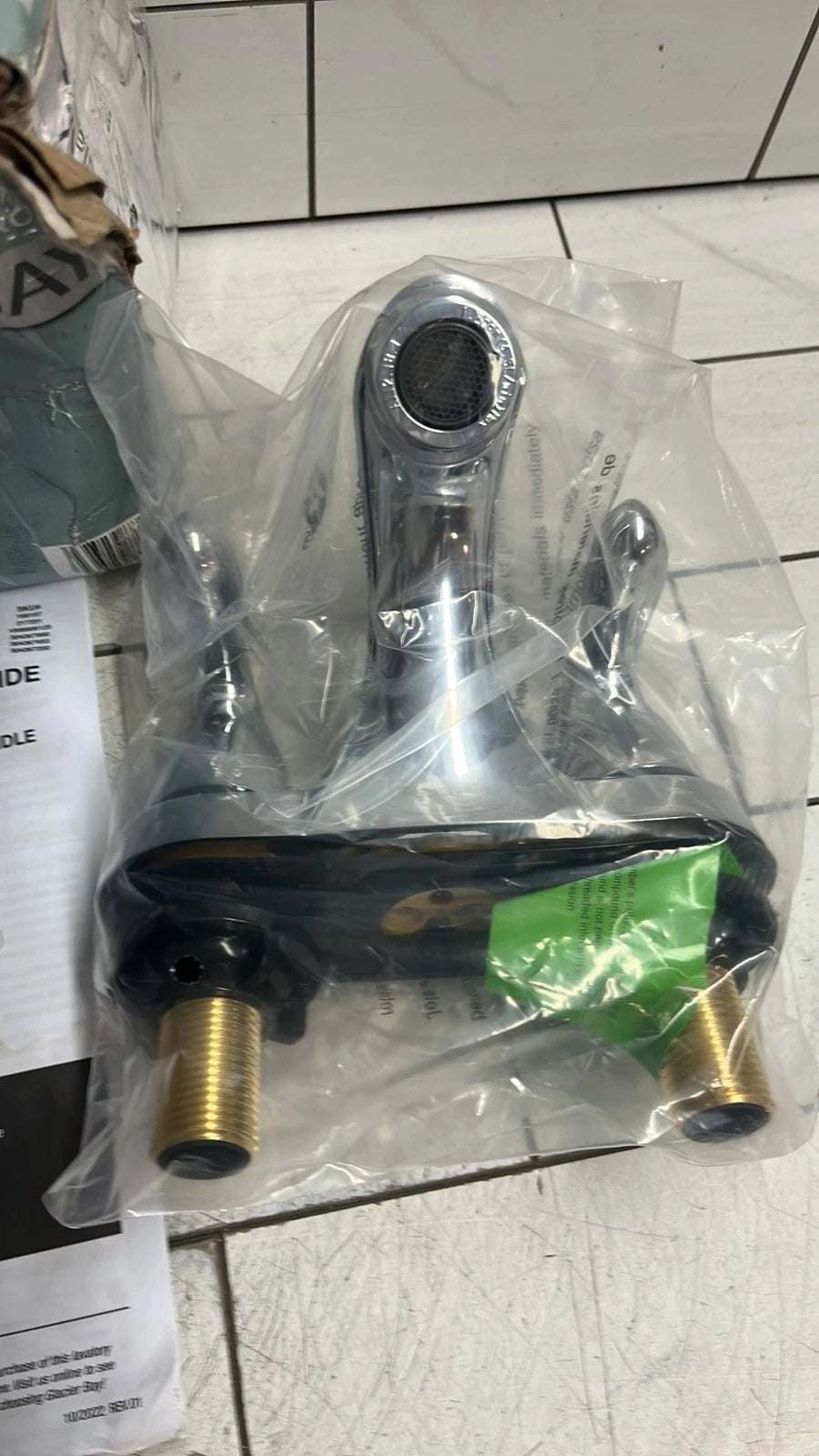 Glacier Bay Constructor 217 251 Bathroom Faucet in Polished Chrome OPEN BOX