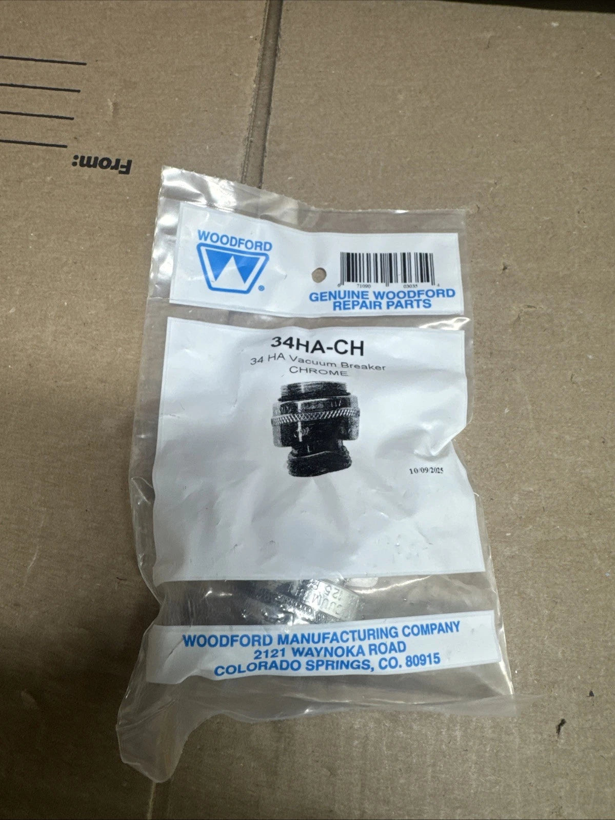 Woodford 34HA-CH Vacuum Breaker Chrome