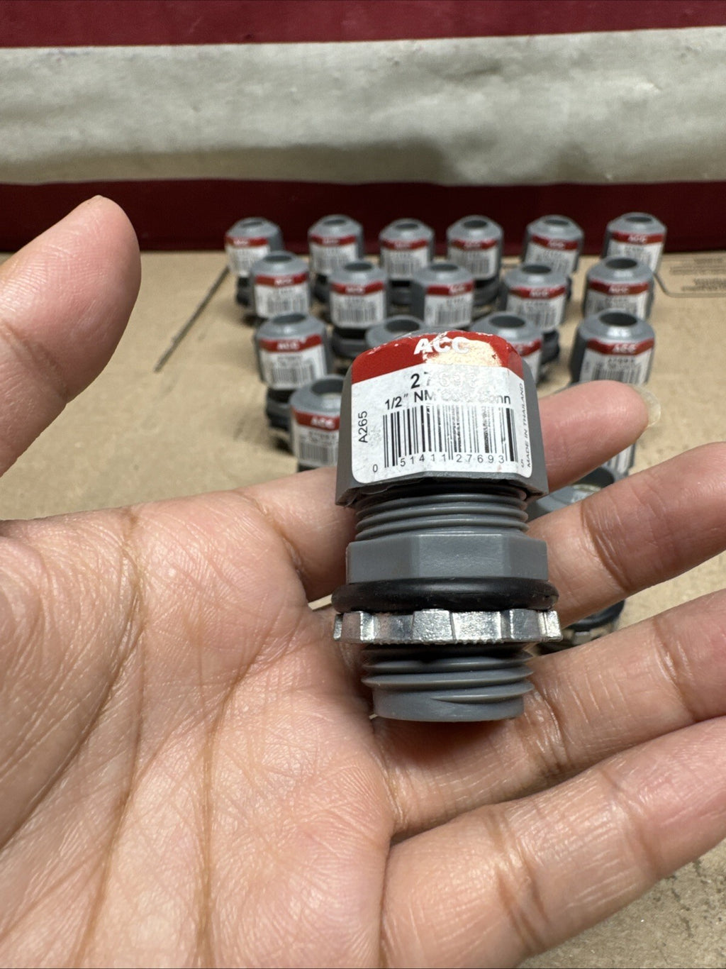 Lot Of 20 Halex 1/2 in. ACC Non-Metallic Strain Relief Cord Connector