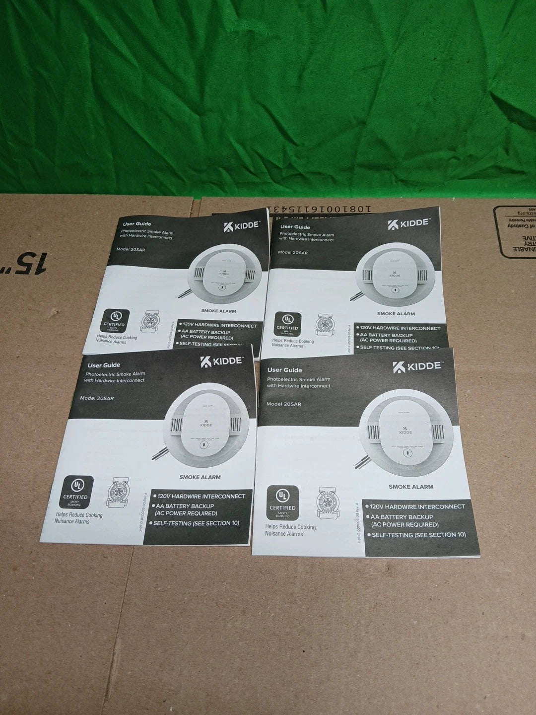 Kidde Smoke Alarm Model 20SAR Hard Wired Detector, battery, 4 Pack NEW OPEN BOX