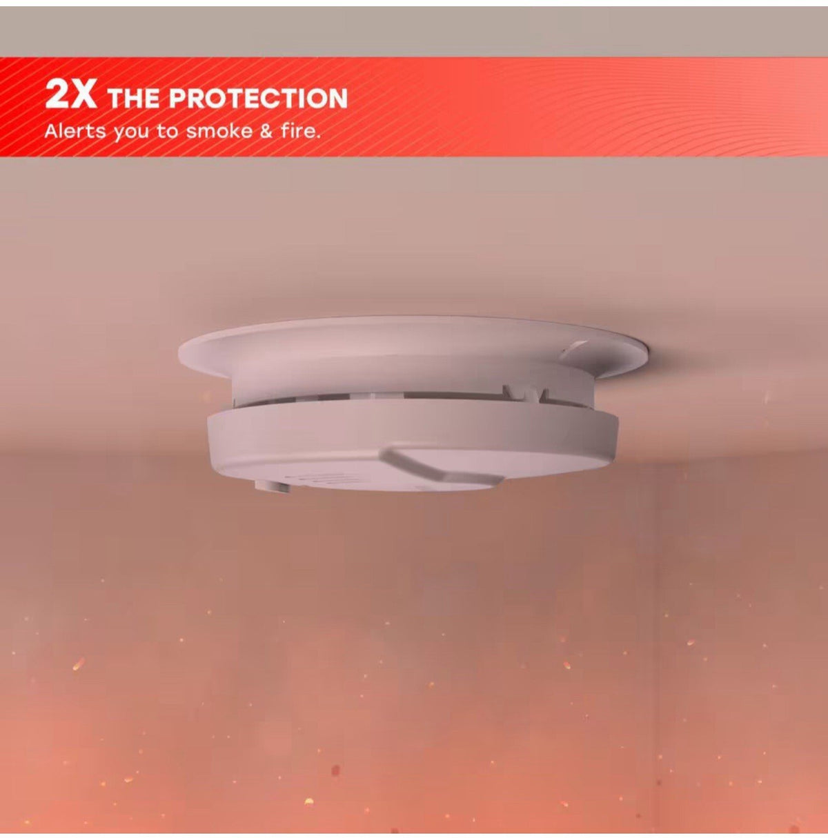 Hardwired and 10-Year Battery Backup Smoke Detector with Ionization Sensor