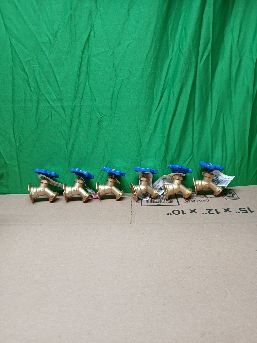 LOT OF 6 1/2 in.x 3/4 in FIP x MHT Brass Flanged Threaded Sillcock Valve