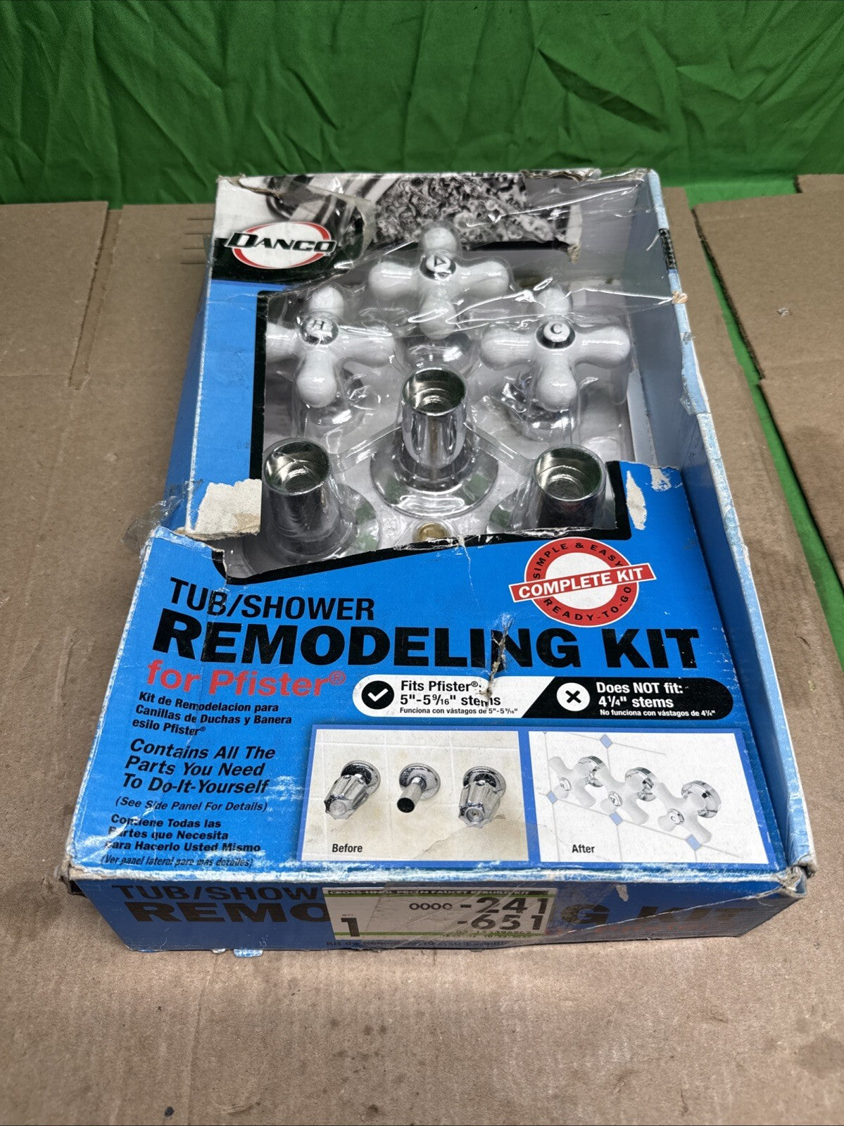 NEW Danco Tub/Shower Remodel Kit for Pfister - Porcelain Cross Arm - 39696 (ob)